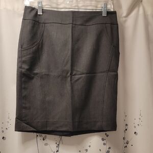 LOFT Charcoal Pencil Skirt